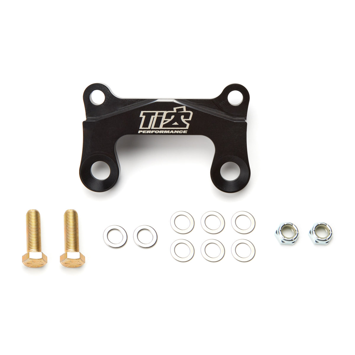 Ti22 Heavy-Duty Front Bolt-On Brake Caliper Bracket - 11 in Rotor - Black - 3-1/4 in Lug Mount Calipers