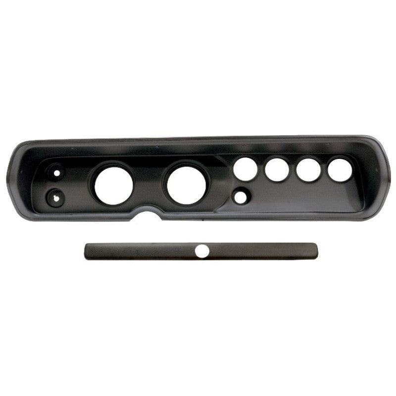 Auto Meter Direct-Fit Dash Panel - Four 2-1/16 in Holes - Two 3-3/8 in Holes - Black - GM A-Body 1964-65