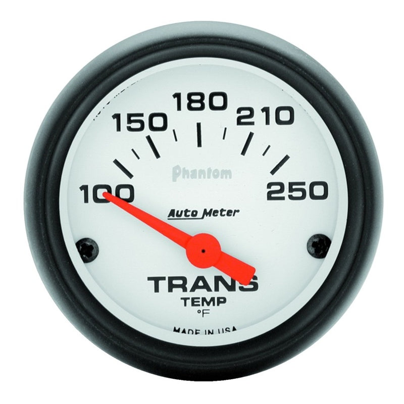 Auto Meter Phantom Electric Transmission Temperature Gauge - 2-1/16" - 100°-250°