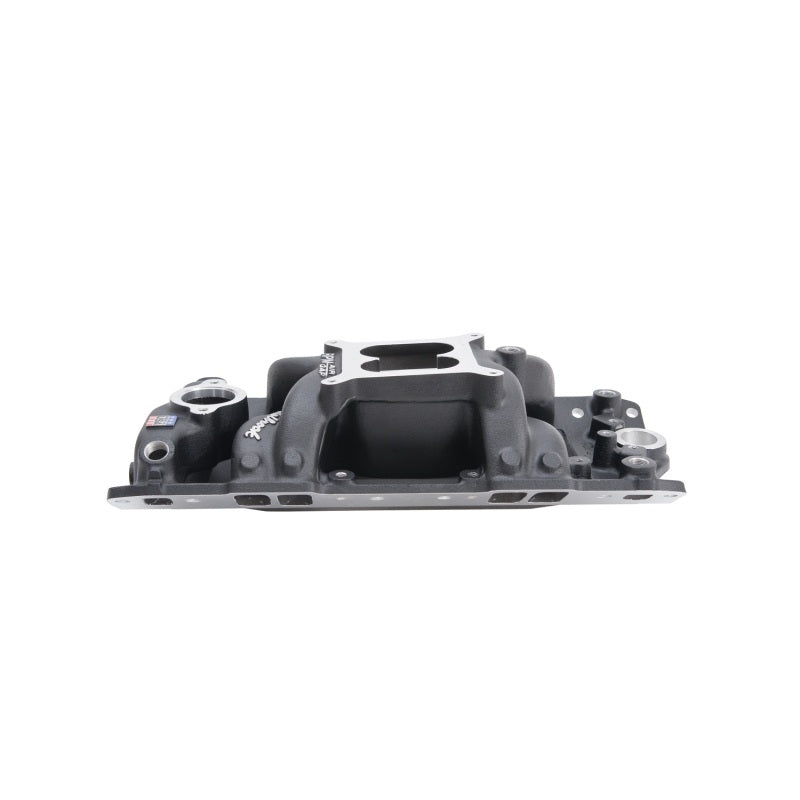 Edelbrock NASCAR Edition RPM Air-Gap Manifold - SB Chevy 262-400 - 1500 to 6500 RPM - Black Finish