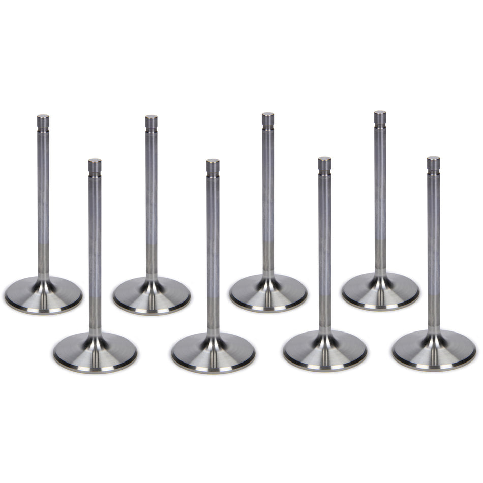 Ferrea Competition Plus Intake Valves - 2.125" Head - 5/16" Valve Stem - 5.010" Long - Stainless - SB Chevy (Set of 8)