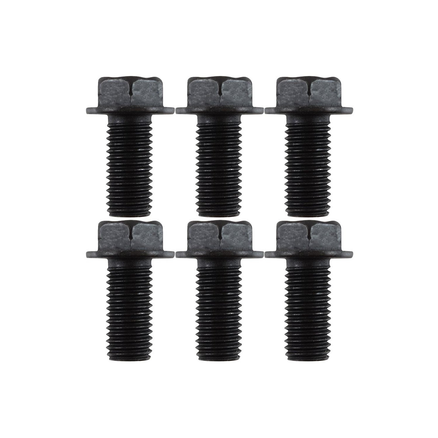 ICT Billet Flywheel Bolt Kit - 23.5 mm Long - Hex Head - Steel - Black Oxide - GM LS-Series - (Set of 6)
