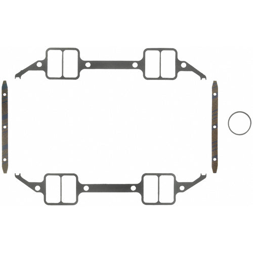 Fel-Pro Intake Manifold Gasket - 0.06 in Thick - 1.34 x 2.63 in Rectangular Port - Composite - Mopar RB-Series