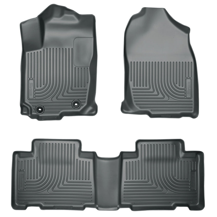 Husky Liners WeatherBeater Front/2nd Row Floor Liner - Black - Honda Accord 2013-16