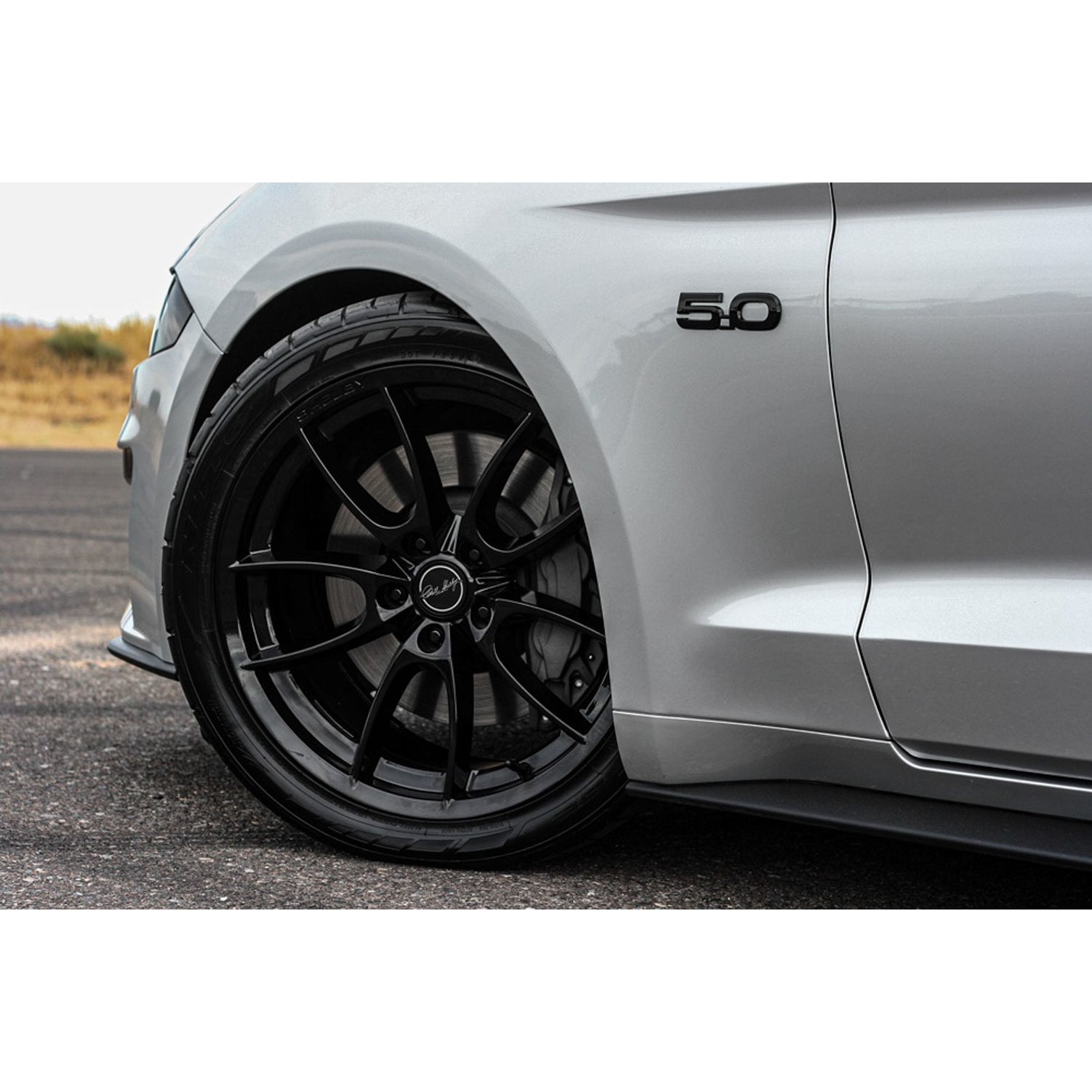 Carroll Shelby CS5 Wheel - 19 x 11" - 7.970" Backspacing - 5 x 4-1/2" Bolt Pattern - Aluminum - Silver Paint
