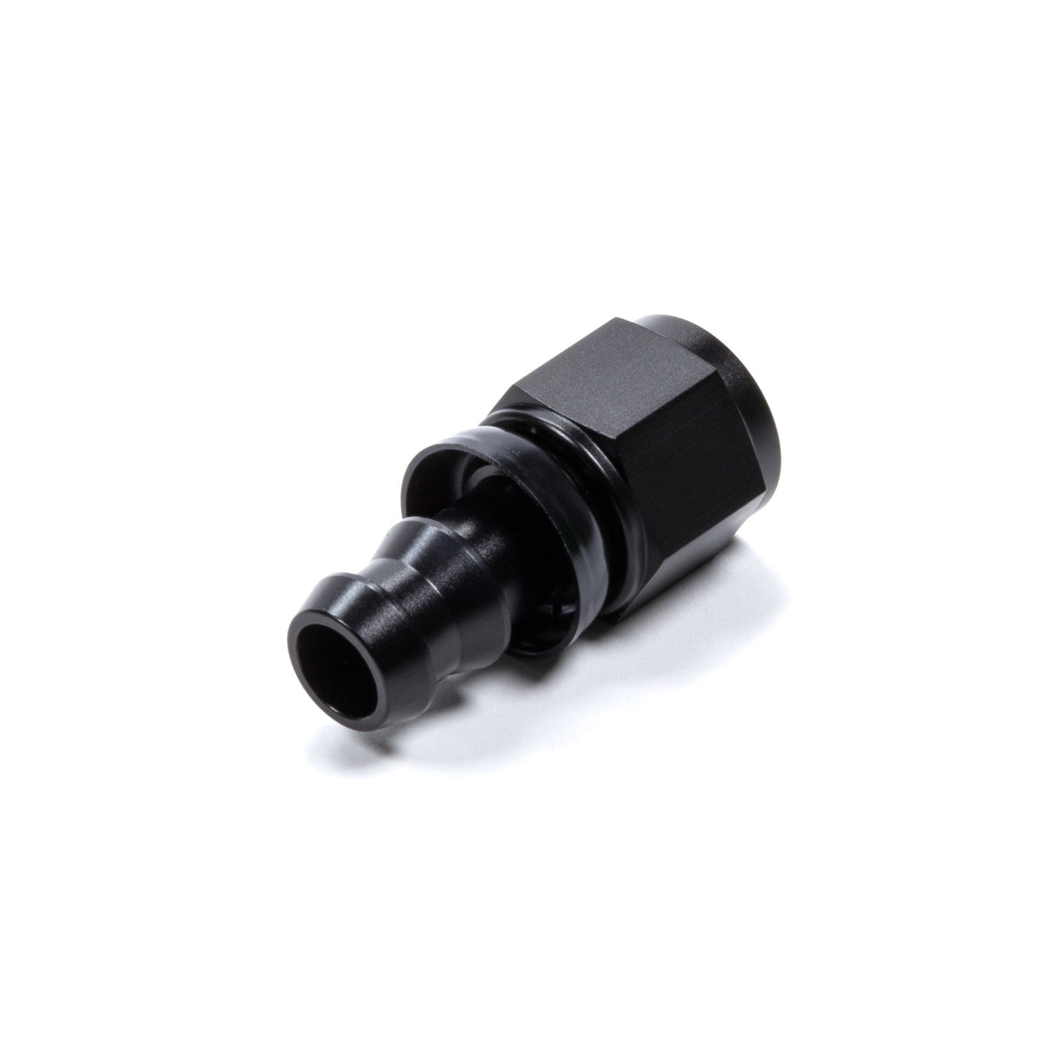 Triple X Race Co. Hose End Fitting Straight 6 AN Hose to 6 AN Female Aluminum - Black Anodize