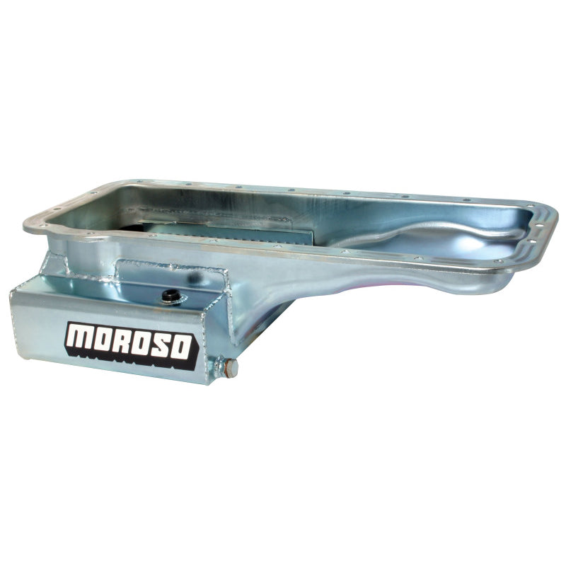 Moroso Ford FE Stainless Steel & R/R Oil Pan - 8 Qt. Front Sump