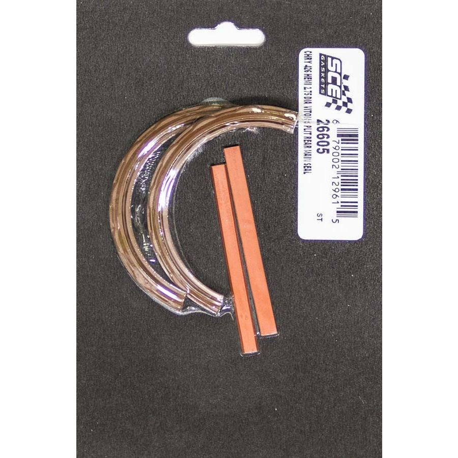 SCE Gaskets AccuSeal Rear Main Seal 2 PC Synthetic Rubber Mopar B/RB-Series/Hemi - Each