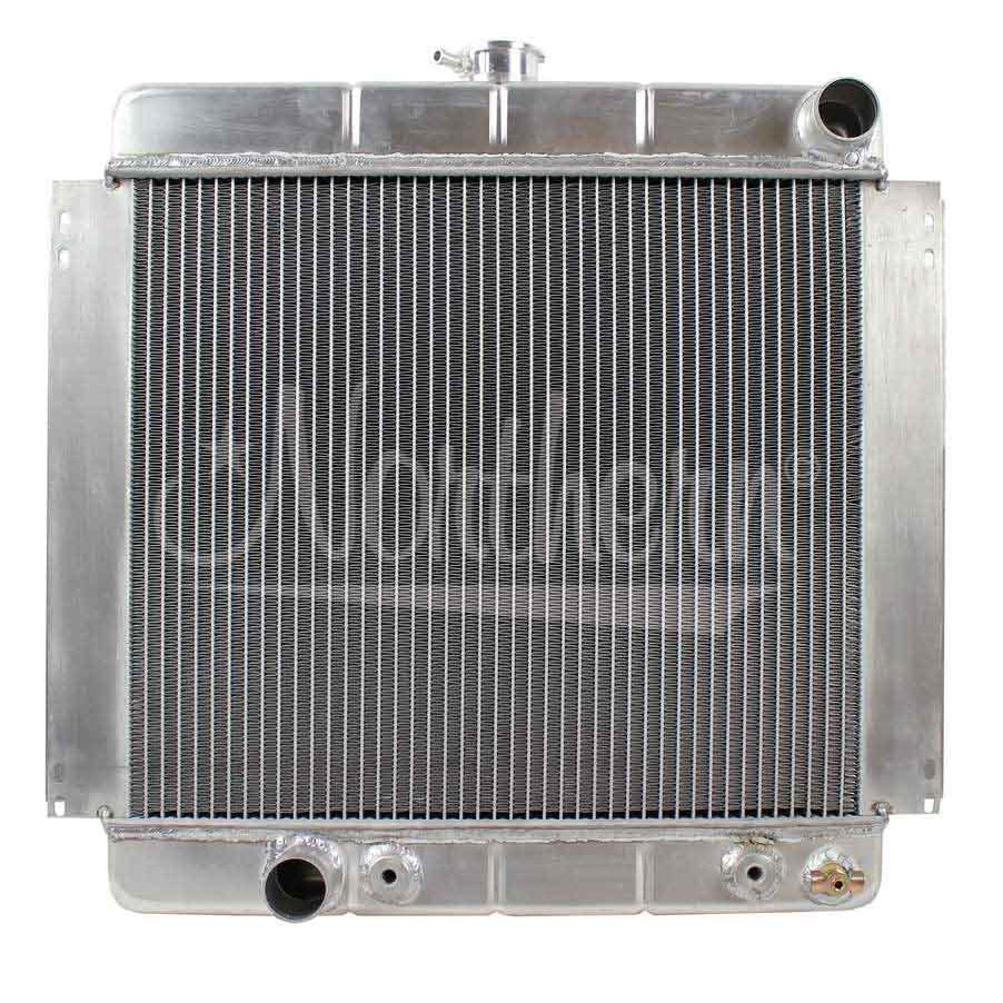 Northern 19-3/4" W x 21-11/16" H x 3-1/8" D Radiator Pass Inlet/Driver Outlet Aluminum Natural - Auto-Trans