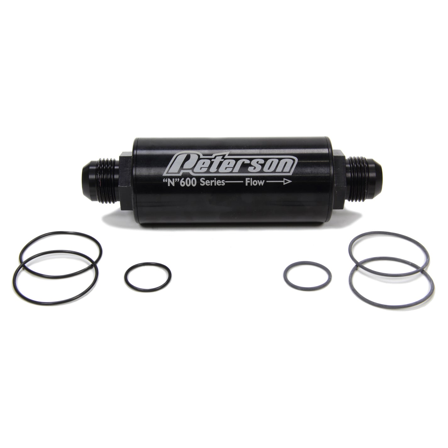 Peterson 600 Series Inline Fuel Filter -60 Micron -12 AN Fittings