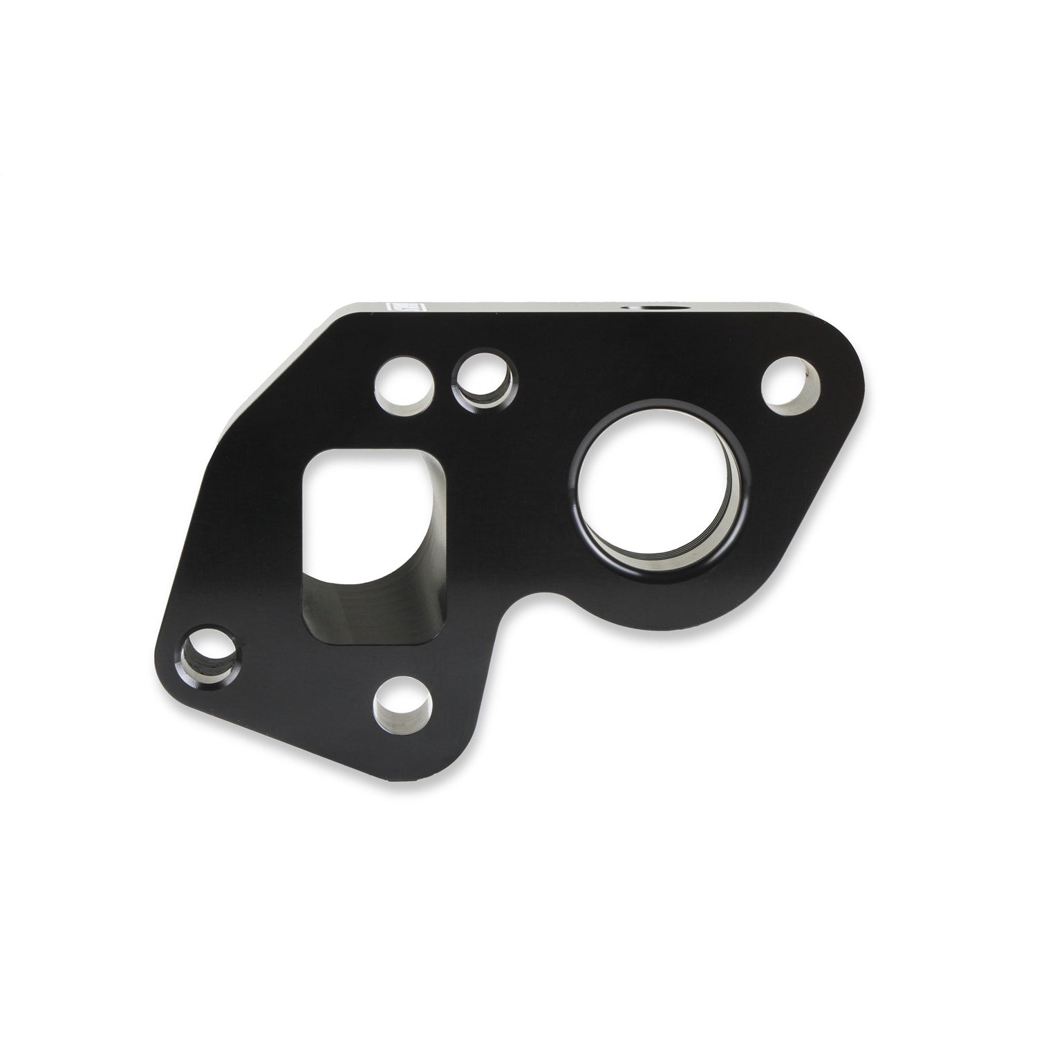 Earl's Water Pump Spacer - 1/8" NPT Port - Gaskets/Hardware Included - Aluminum - Black - Big Block Chevy - GM LS-Series