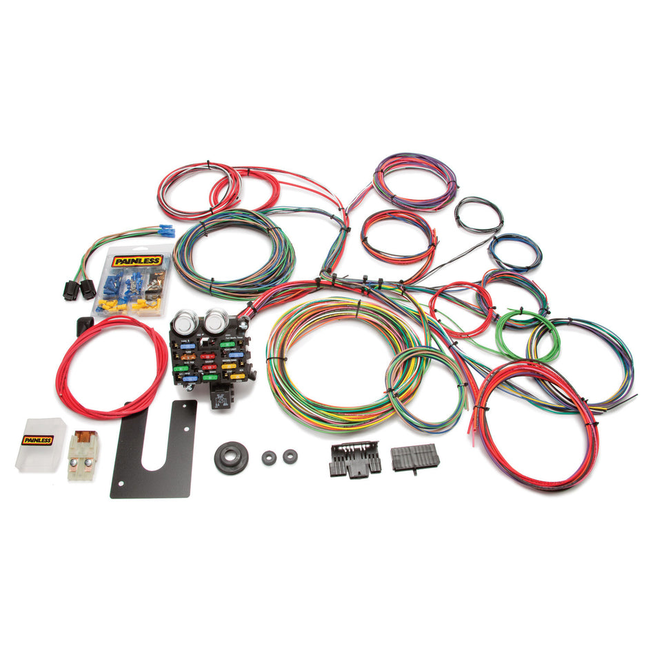 Painless Performance Classic Customizable Chassis Harness - Non GM Keyed Column - 21 Circuits