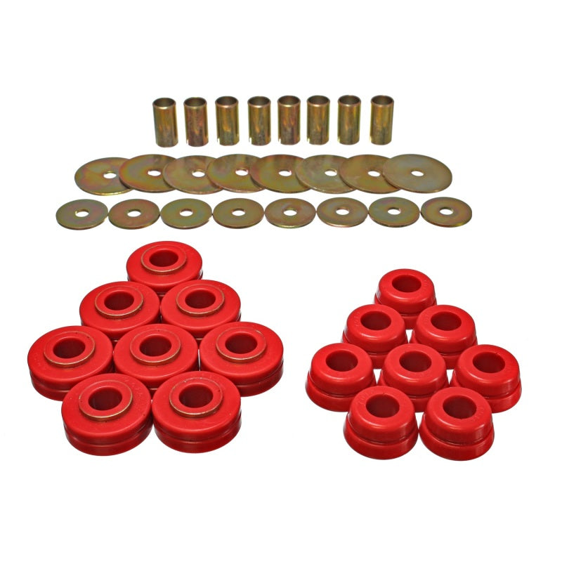 Energy Suspension Bushing Kit - Hyper-Flex - Polyurethane - Red