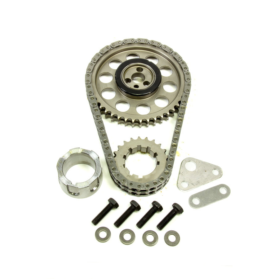 Rollmaster / Romac Gold Series Double Roller Timing Chain Set - Keyway Adjustable - Needle Bearing - Billet  - GM LS-Series CS1160