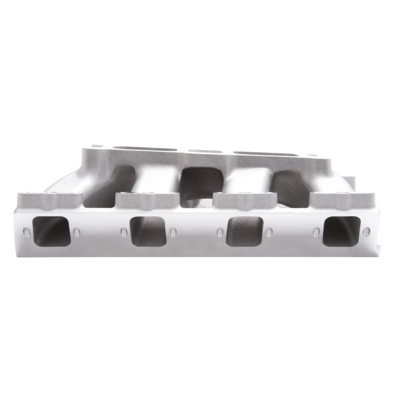 Edelbrock Dual Quad Intake Manifold Dual Square Bore Single Plane Aluminum - Natural