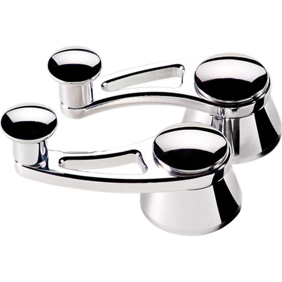 Billet Specialties GM/Ford Vent Window Cranks - Polished - 1/2 in. Square Spline - GM/Ford - (Set of 2)
