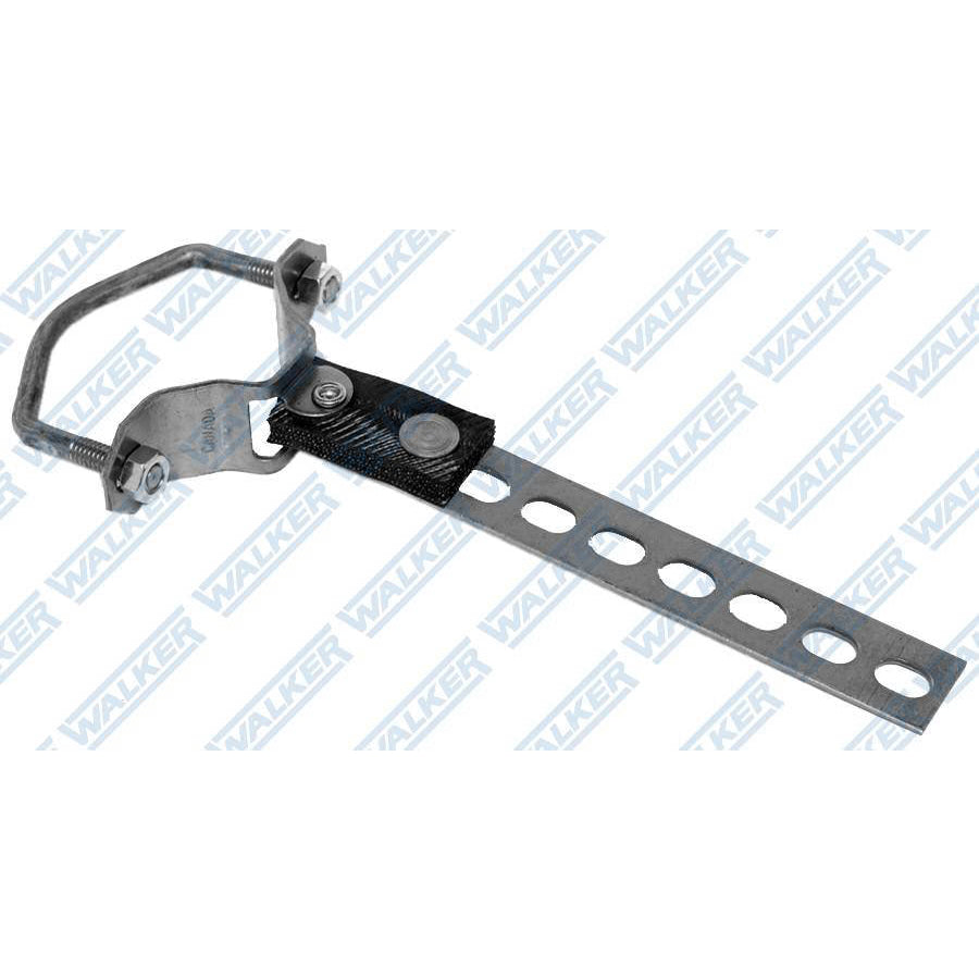 DynoMax Clamp-On Exhaust Hanger Adjustable 1-1/2 to 2-1/2" Pipe 3/8" Mounting Holes - 10-1/2" Long