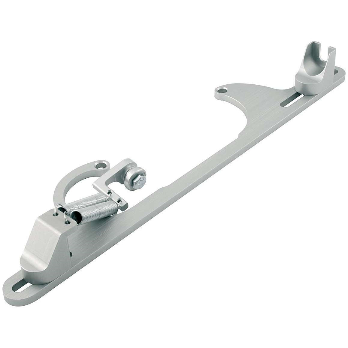 Allstar Performance Throttle Bracket With Spring 4150/Edelbrock, Ford Silver