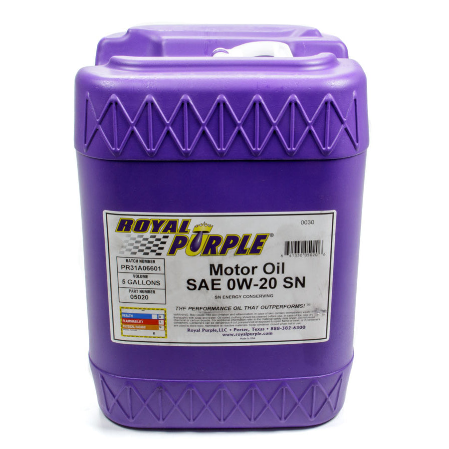 Royal Purple 0W20 Motor Oil Synthetic - 5 gal