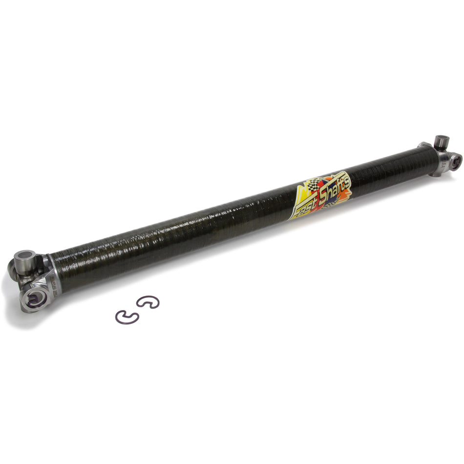 FastShafts Drive Shaft - 33 in Long - 2.25 in OD - 1310 U-Joints - Steel Ends - Carbon Fiber - Universal