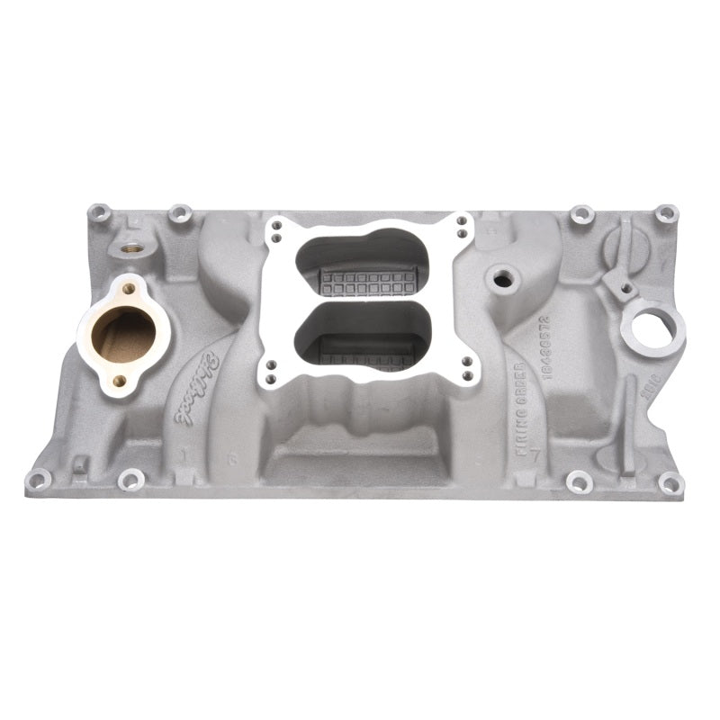 Edelbrock Performer RPM Marine- Square Bore Intake Manifold Dual Plane Aluminum Natural - Vortec