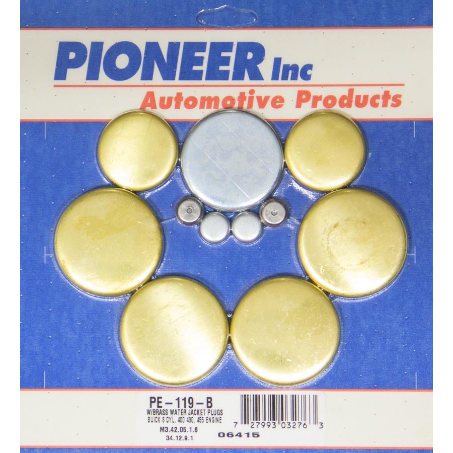 Pioneer Buick 400-455 Freeze Plug Kit - Brass