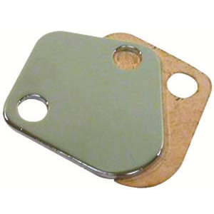 Racing Power Fuel Pump Blockoff - Chrome - Various Applications