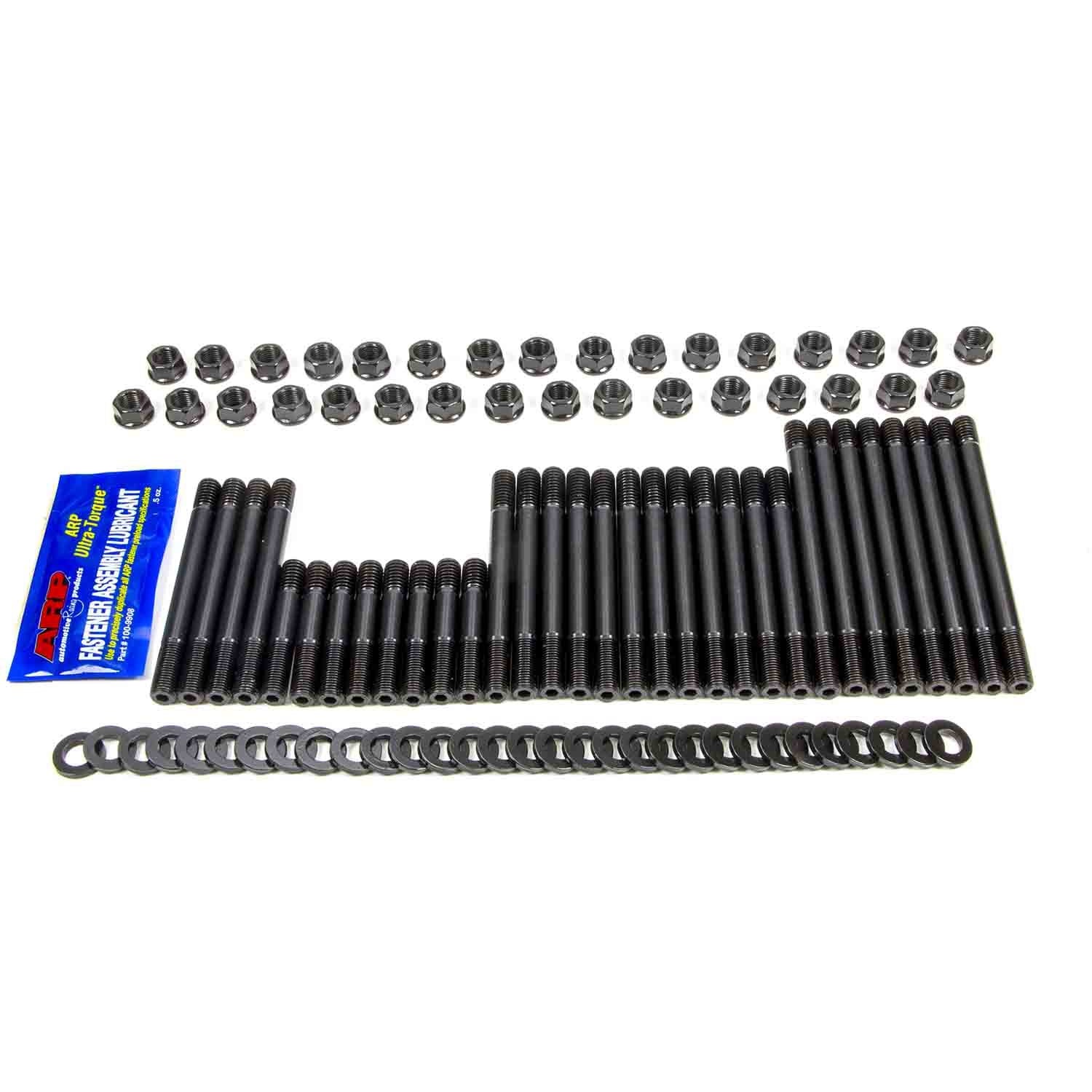 ARP Cylinder Head Stud Kit - Hex Nuts - Chromoly - Black Oxide - OEM / Aftermarket Head - Big Block Chevy
