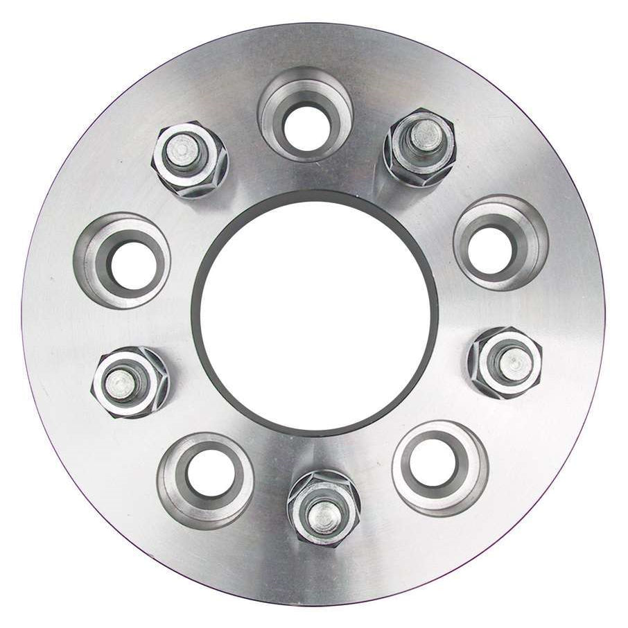Trans-Dapt 5 x 4.75 in to 5 x 4.50 in Wheel Adapter - 12 mm x 1.50 Stud Thread - 1-1/4 in Thick - Billet Aluminum - Pair