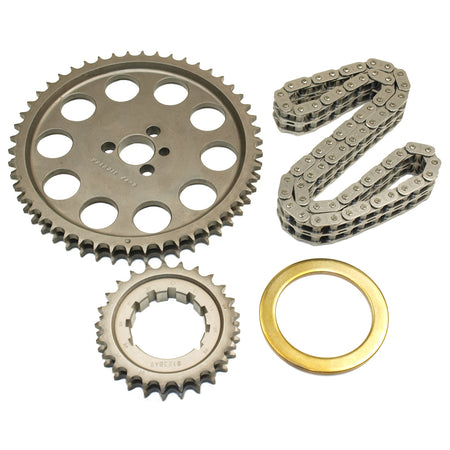 Cloyes Race Billet True Roller Double Roller Timing Chain Set - 9 Keyway Adjustable - Thrust Washer - Big Block Chevy