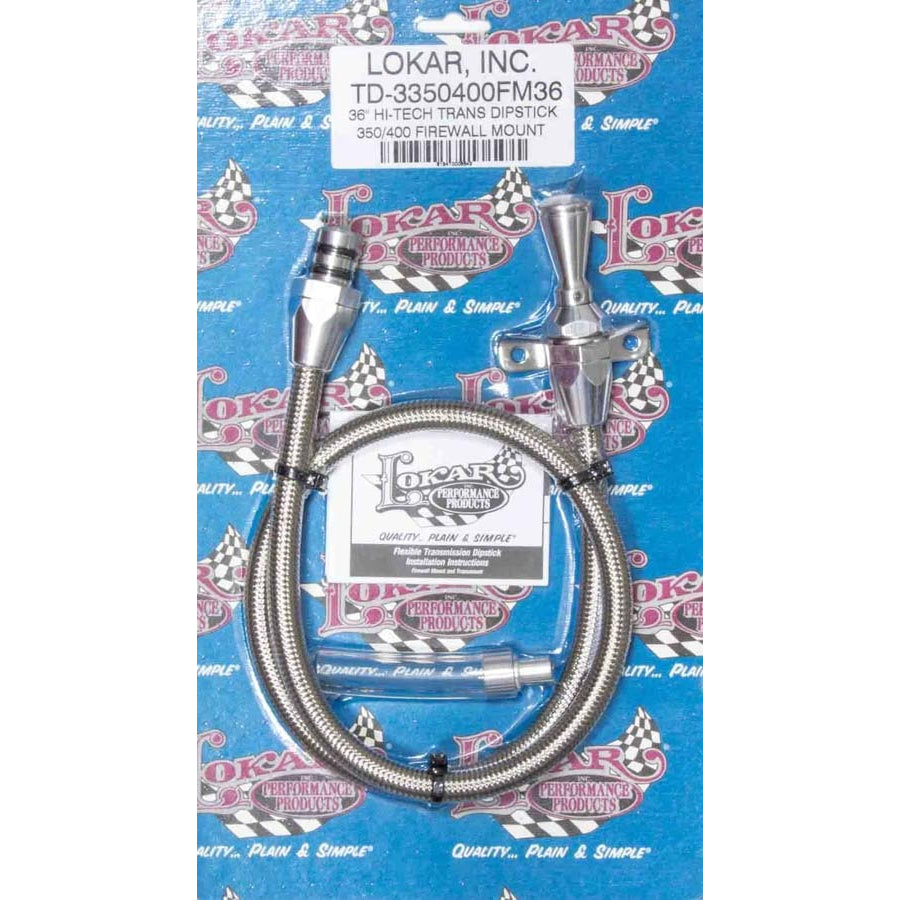 Lokar Hi-Tech Firewall Mount Flexible Transmission Dipstick - Flexible