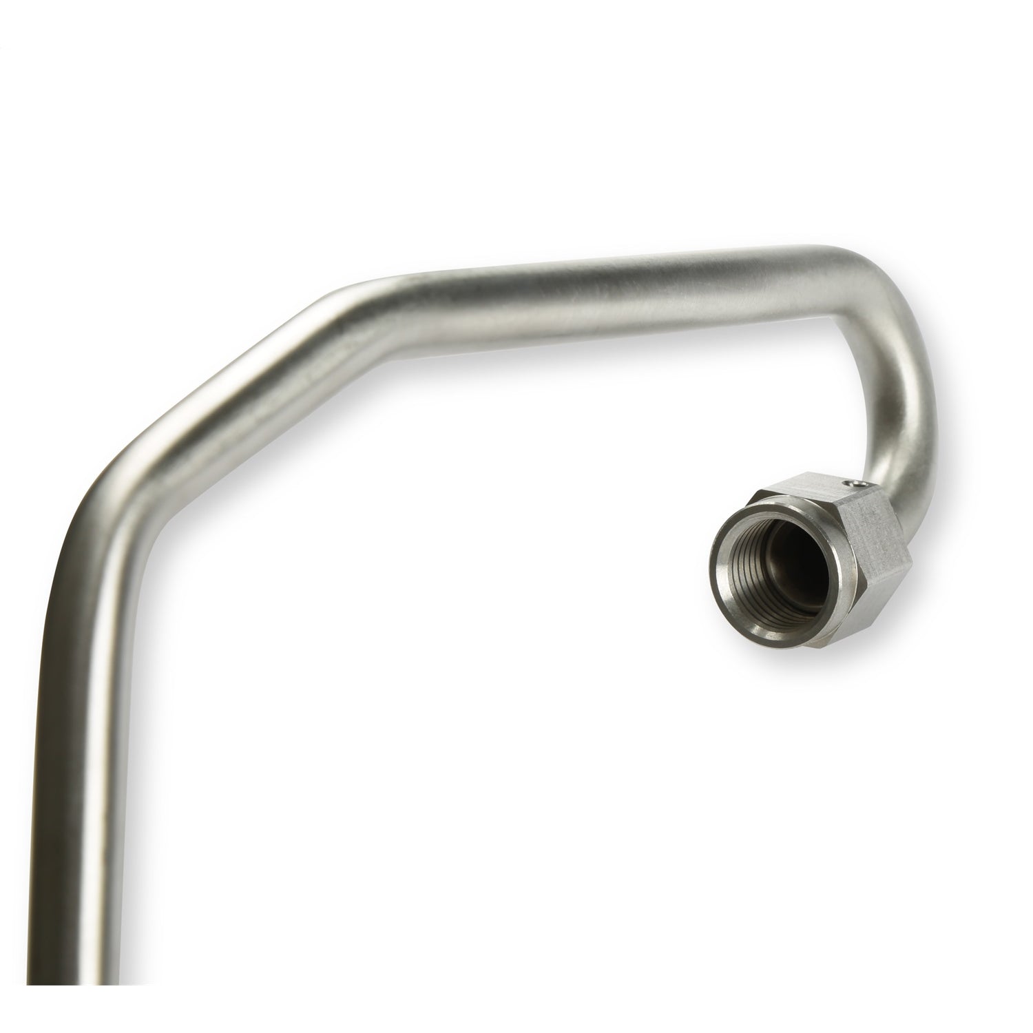 Holley Power Steering Pressure Tube - 6 AN Inlet/Outlet - Pressure/Return - Separator - Nickel Plated - Borgeson Mopar Box