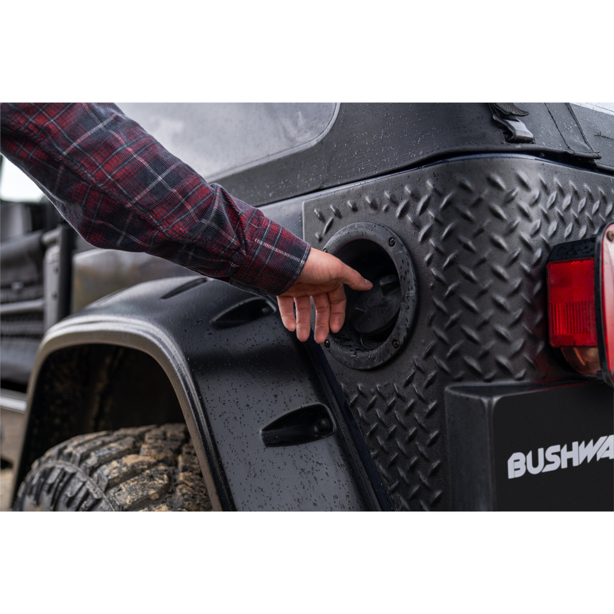 Bushwacker Trail Armor Body Guard Corner Rear Stick-On - Plastic