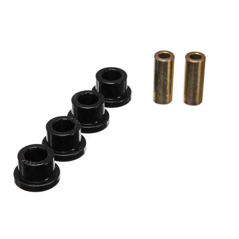 Energy Suspension Hyper-Flex Flanged Bushing - 1.382 in OD - 2.25 in Long x 0.5 in ID Sleeve - Black / Cadmium