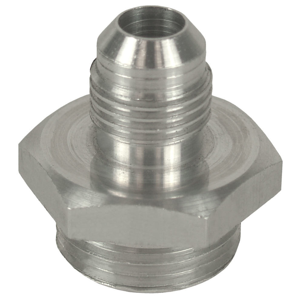 Derale Adapter Fitting - Straight - 6 AN Male to 5/8-18" Male O-Ring - Aluminum