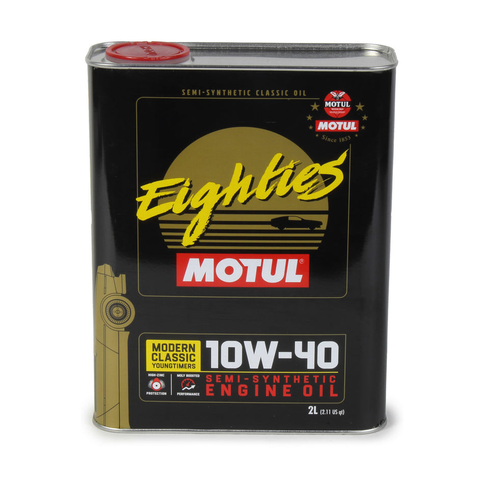 Motul Classic Eighties 10W40 Semi-Synthetic Motor Oil - 2 L Can