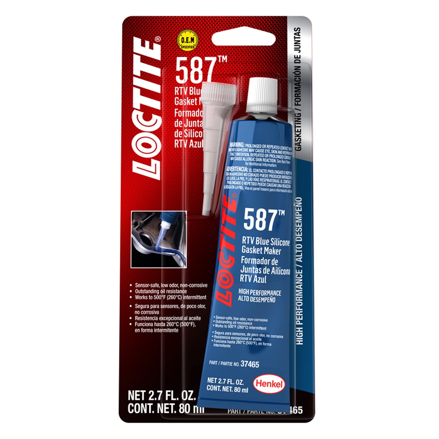Loctite RTV587 Blue Silicone 80ml/2.7oz