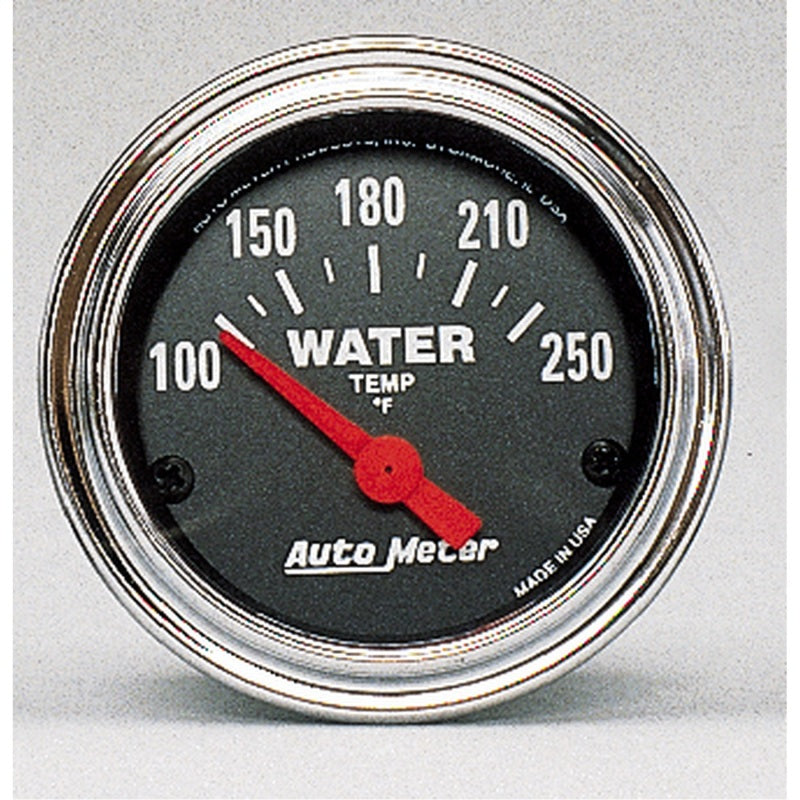 Auto Meter Traditional Chrome 2-1/16" Water Temperature Gauge - 100-280