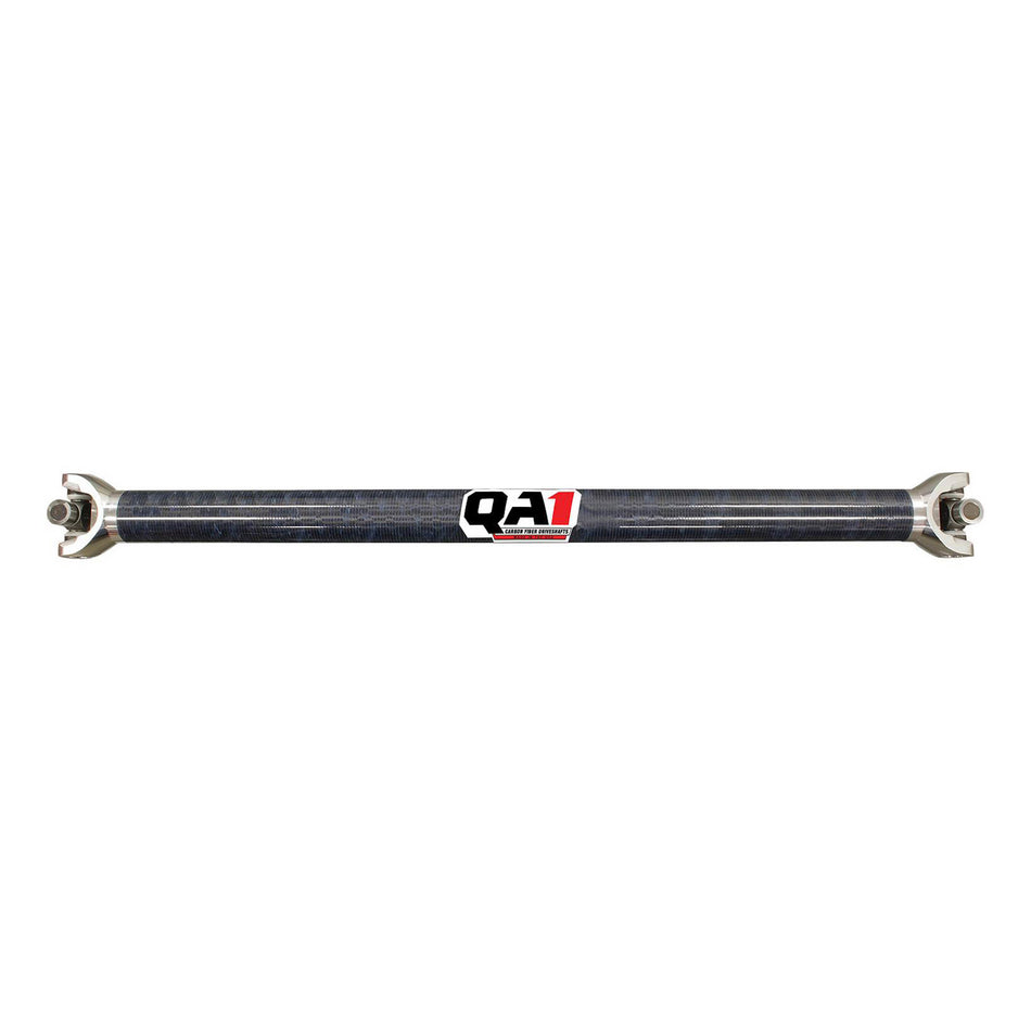 QA1 Dirt Late Model Traction Twist Carbon Fiber Drive Shaft - 35.5 in Long - 2.25 in OD - 1310 U-Joints