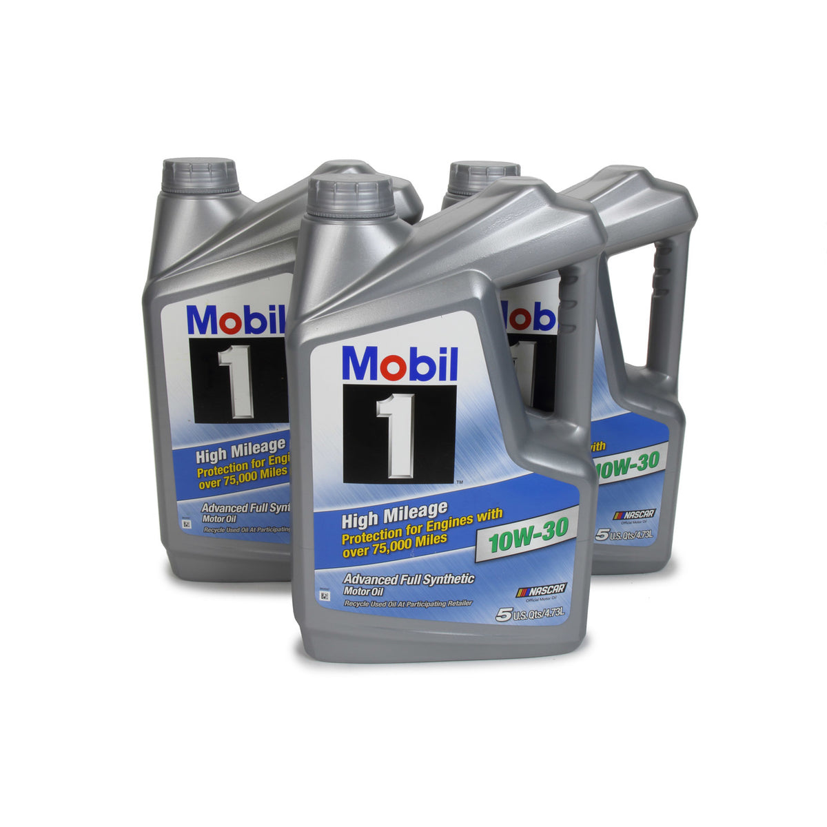 Mobil 1 High Mileage 0W30 Synthetic Motor Oil - 5 Quart (Case of 3)