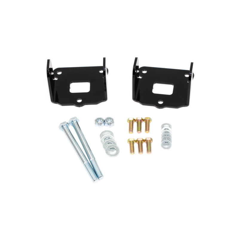 UMI Performance Motor Mount - Hardware Included - Steel - Black Powder Coat
