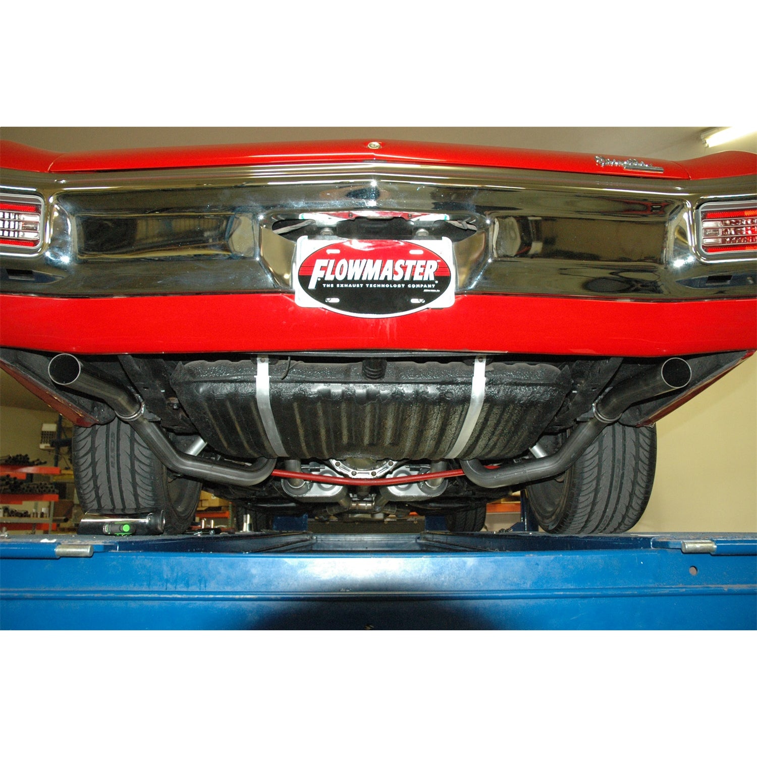 Flowmaster Header-back System 409S - Dual Rear Exit-AmeriCan Thunder - Aggressive Sound - 2-1/2" Tailpipe