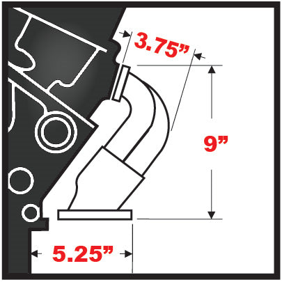 Hedman Hedders Street Rod Painted Tight Tubes Hedders - SBC - 55-57 Bel Air/One-Fifty/Two-Ten