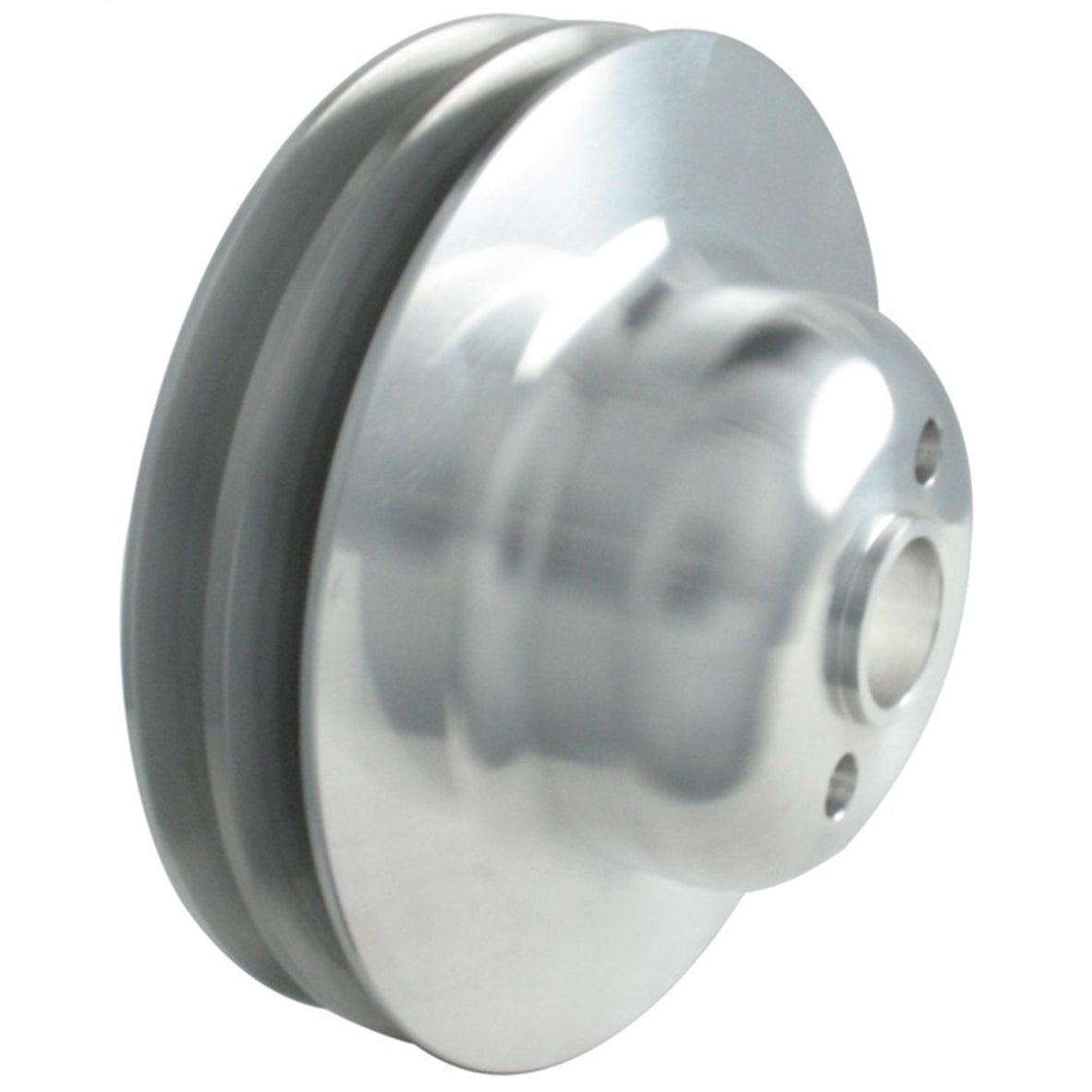 Borgeson V-Belt Crankshaft Pulley - 2 Groove - 6.500 in Diameter - Ford Y-Block