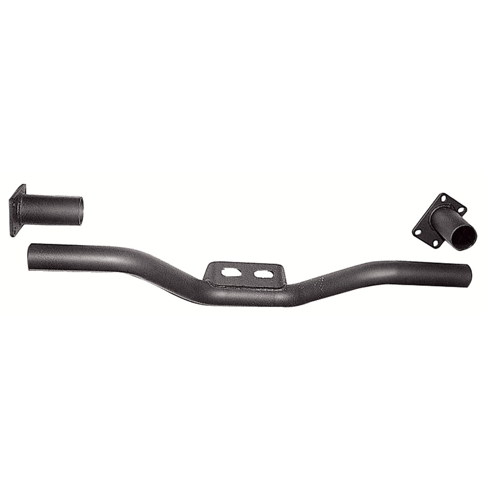Trans-Dapt Bolt-On Transmission Crossmember - 3 in Drop - 26 in to 36 in Frame Rail Width - Black Paint