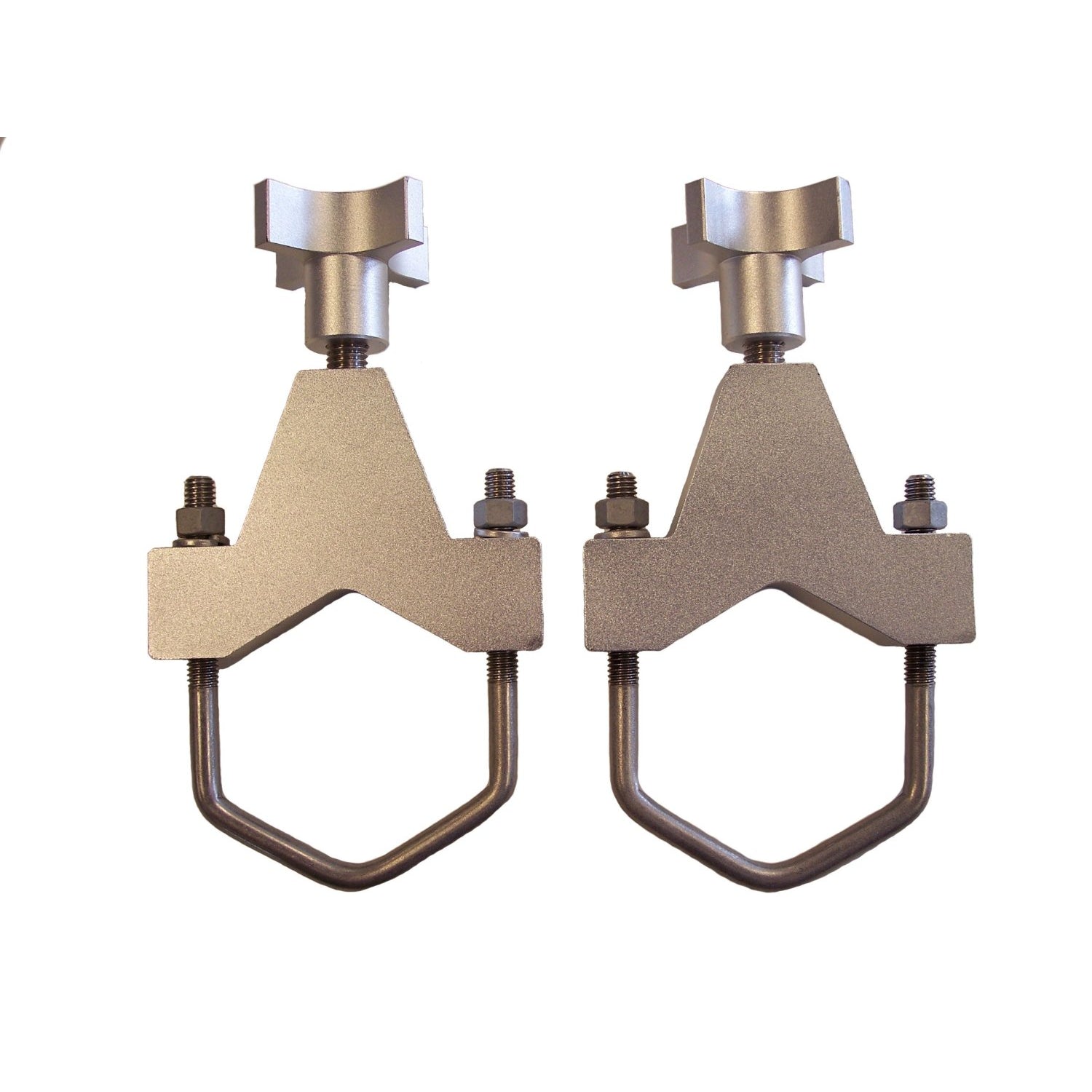 Hi-Lift Jack Company Tube Mount Floor Jack Mount 2 Piece Stainless Hardware 1 to 2" Tubes - Aluminum