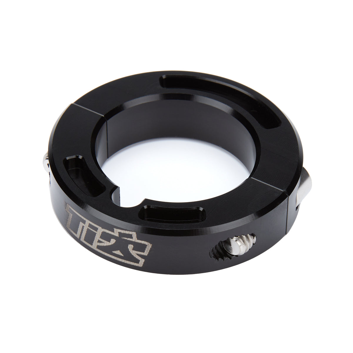 Ti22 Sprint Car Rock Screen Clamp - 1-3/8 in Tube - Titanium Hardware - Black