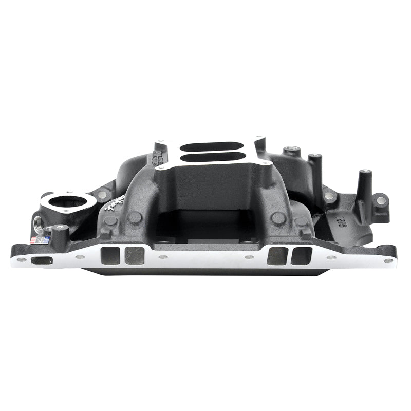 Edelbrock RPM Air-Gap 340 / 360 Square Bore Dual Plane Intake Manifold - Black Powder Coat - Small Block Mopar