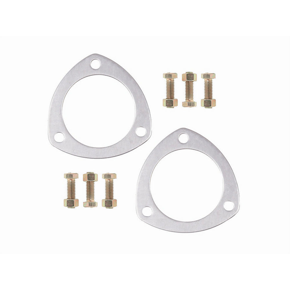 Mr. Gasket Collector Gasket - 0.12 in Thick - 3 in Diameter - 3-Bolt - Pair