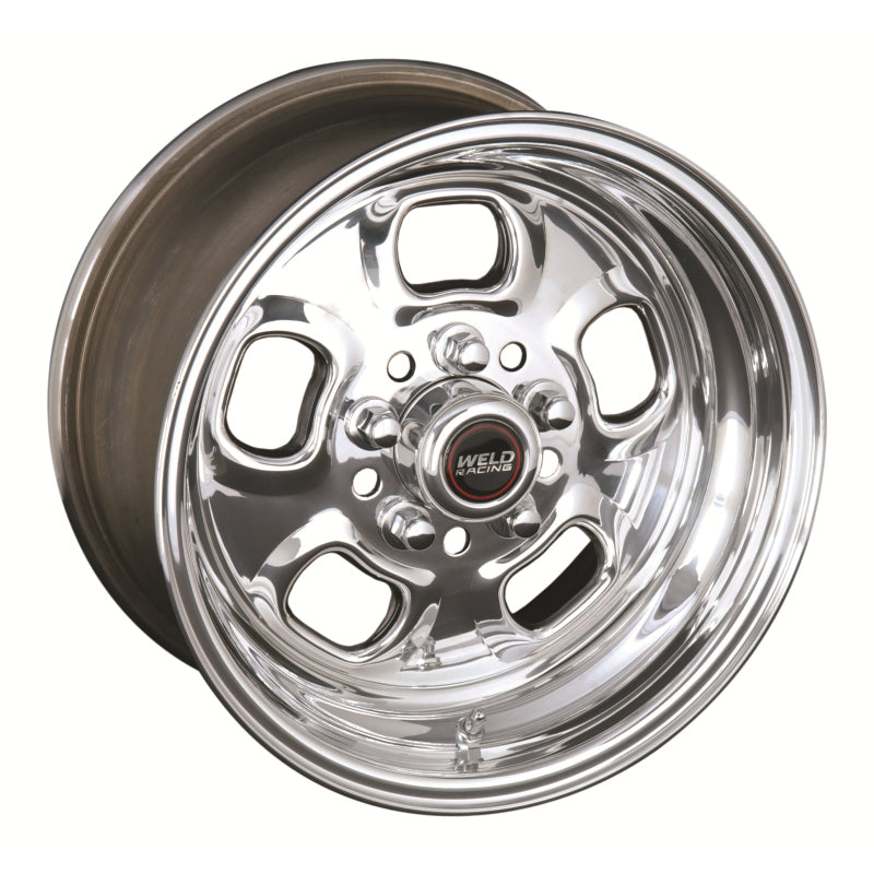 Weld Rodlite Polished Wheel - 15" x 10" - 5 x 4.5"/4.75" Bolt Circle 5.5" Back Spacing